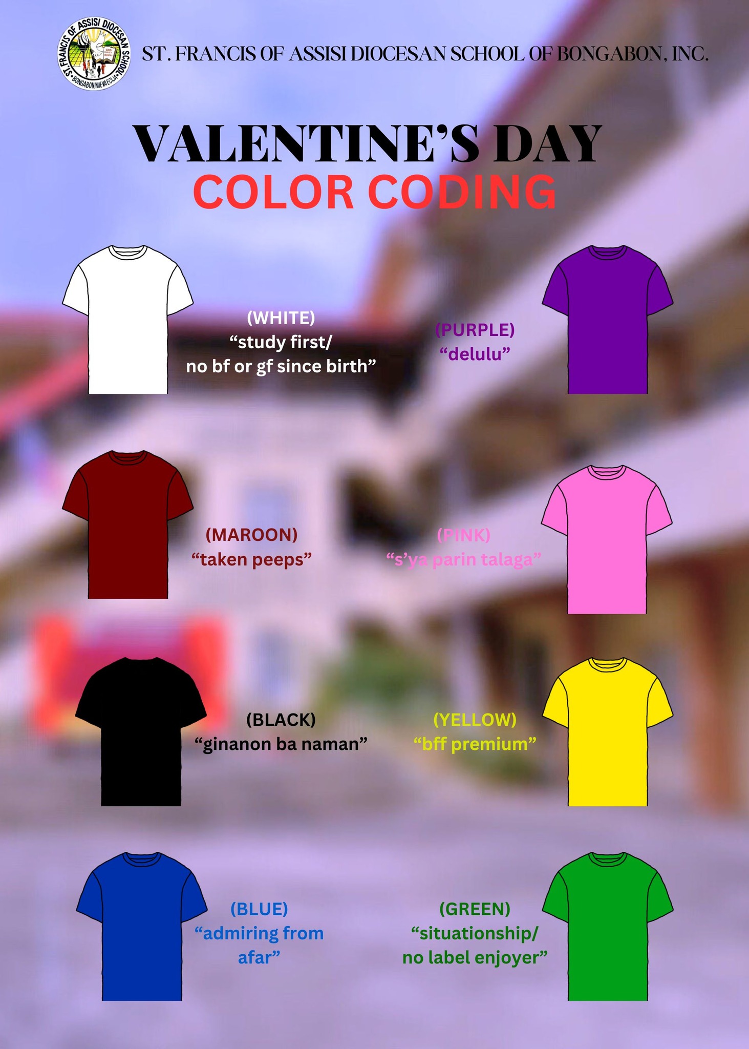 SFADS - 💖 Valentine’s Day 2025 Color Coding Shirts Announcement 💖 ...