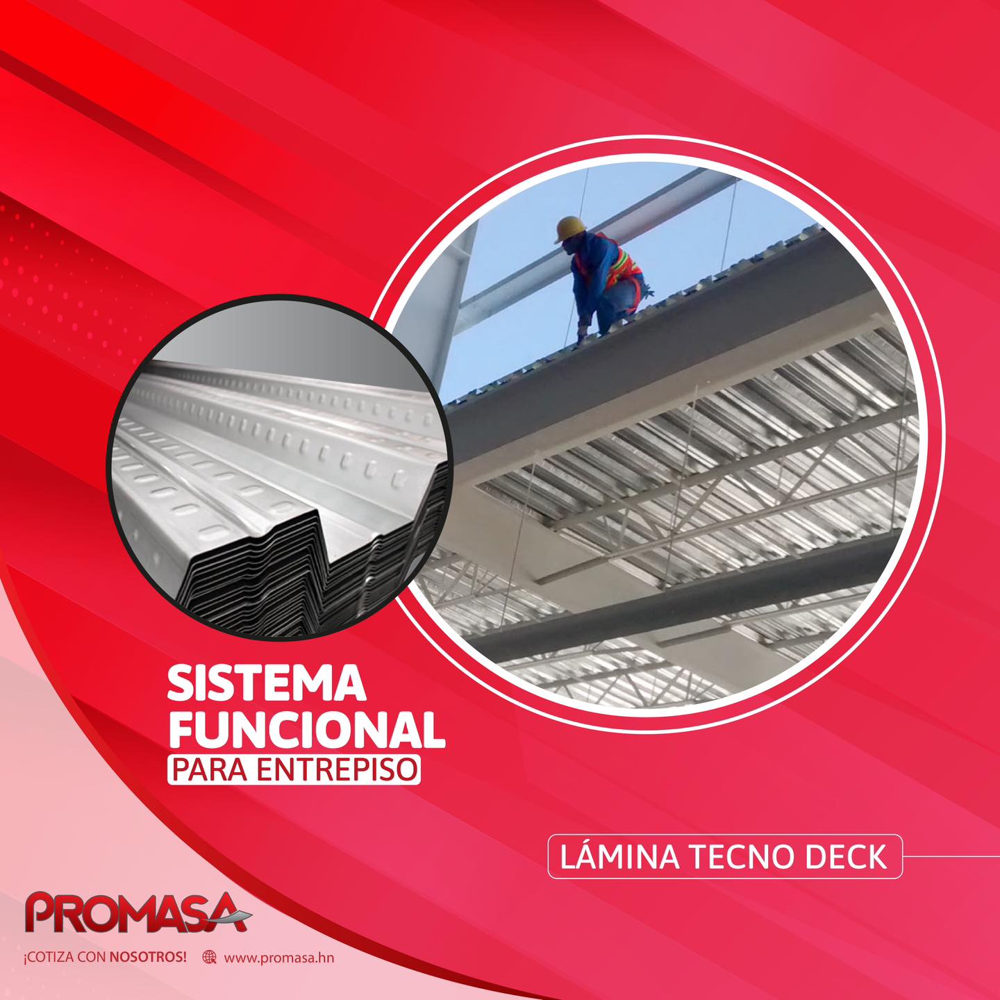 ☑️ Nuestra lámina #TecnoDeck en acero... - Promasa Nicaragua