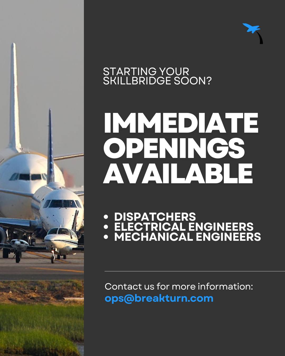 BreakTurn - The Aviation SkillBridge Experts