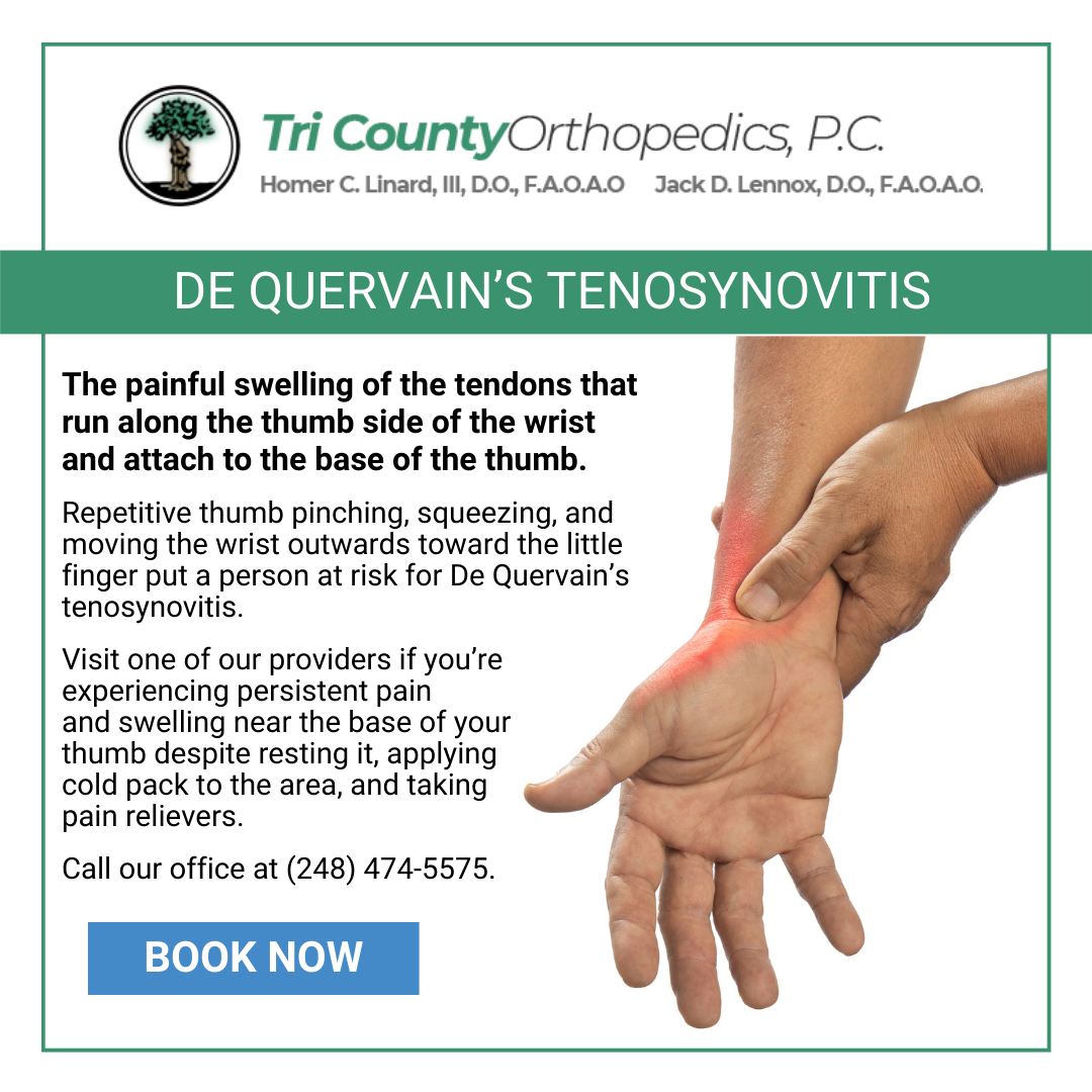 Tri - Ever heard of a condition called De Quervain’s tenosynovitis? It ...