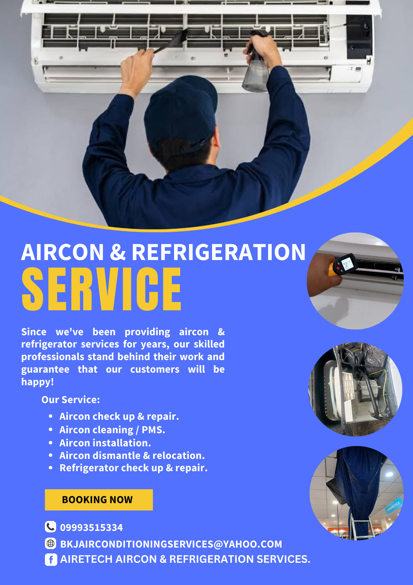 Airetech aircon & Refrigeration Services.