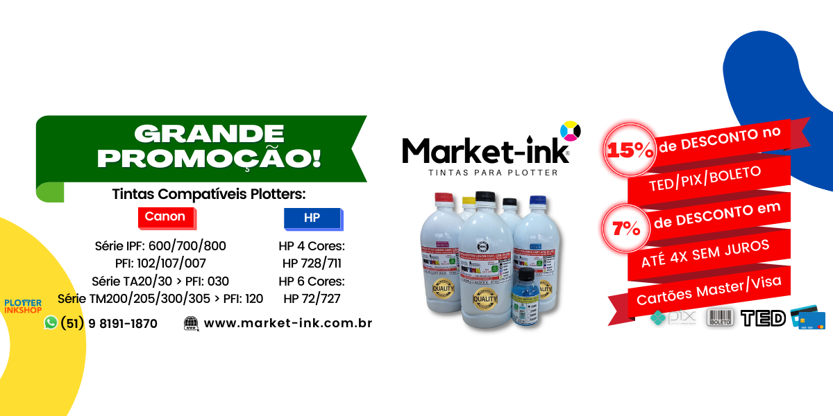 Market-Ink - Tintas para Plotter | Porto Alegre RS
