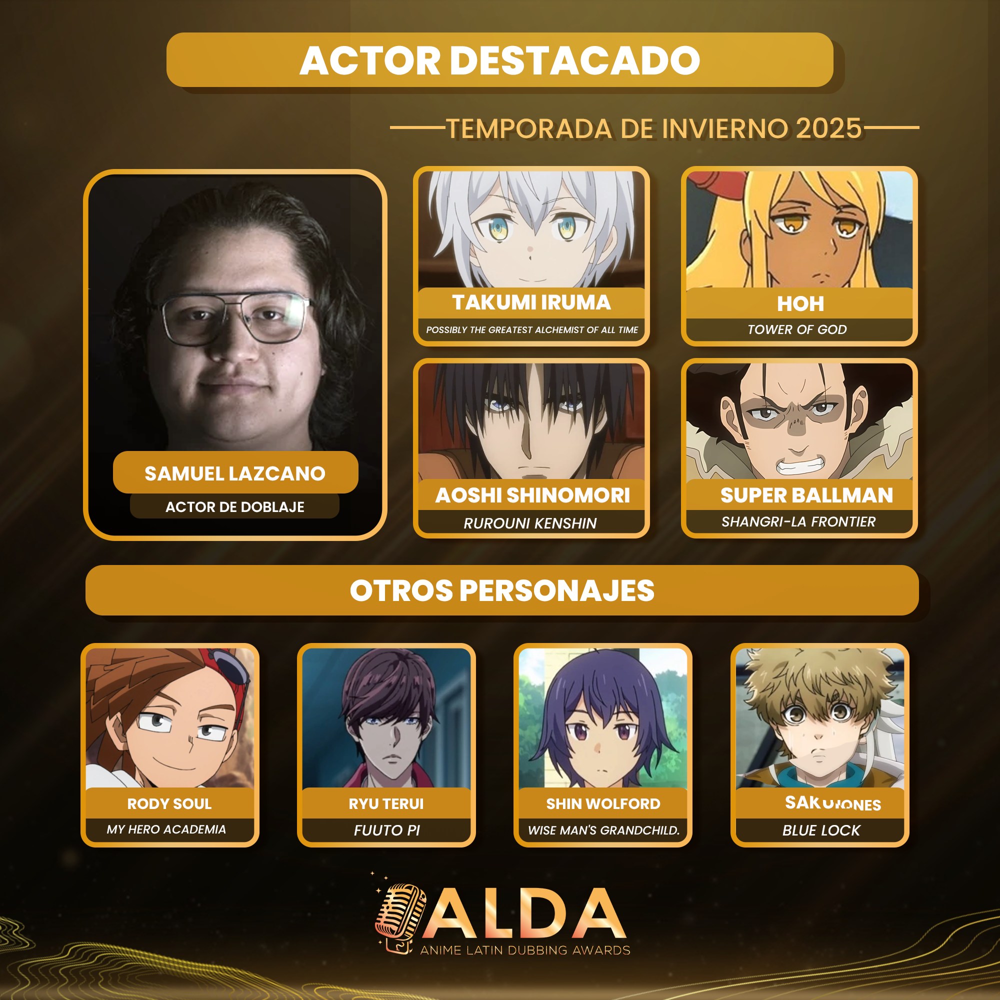 ALDA Awards - ⭐Actor Destacado Invierno 2025⭐ Con 4... | Facebook
