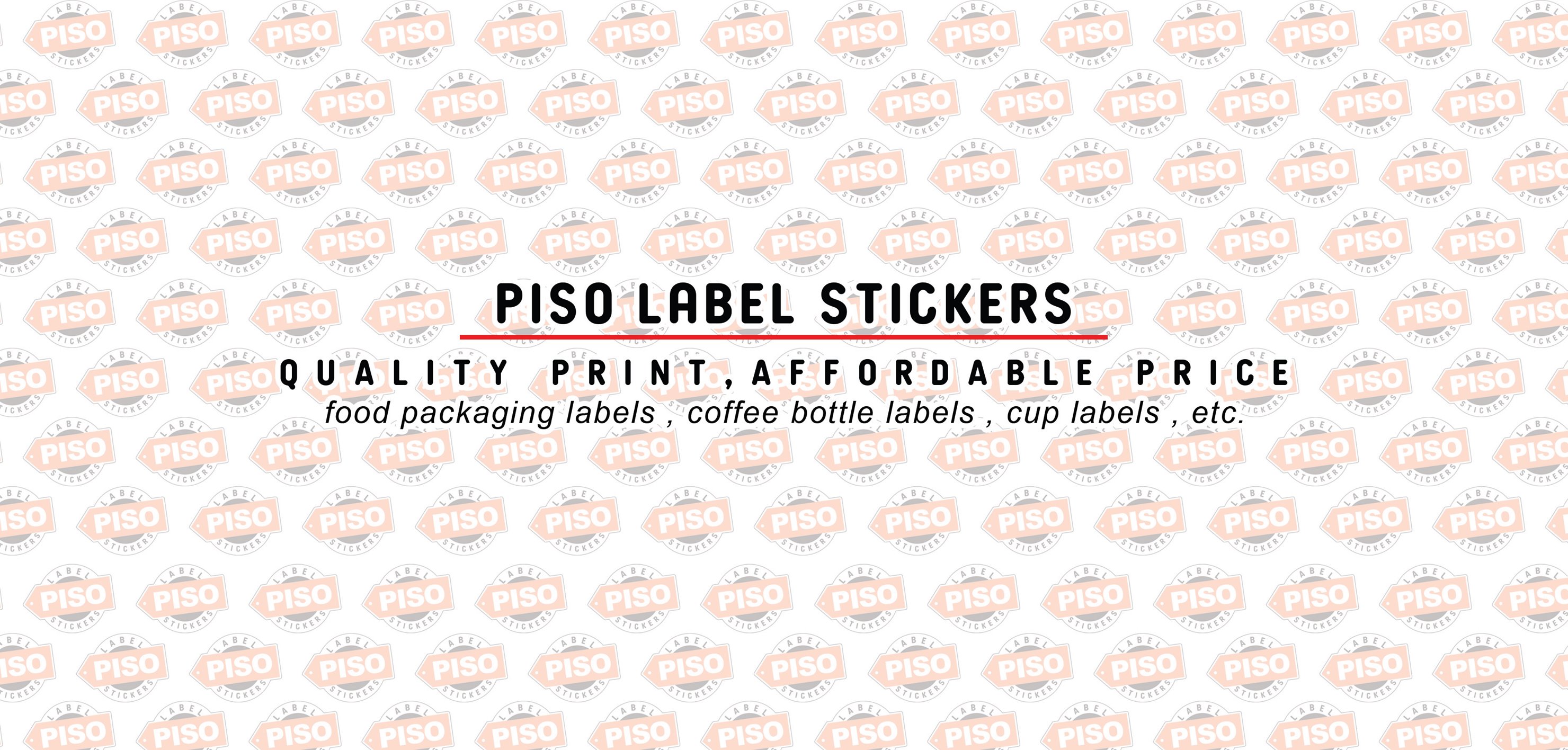 Piso Label Sticker