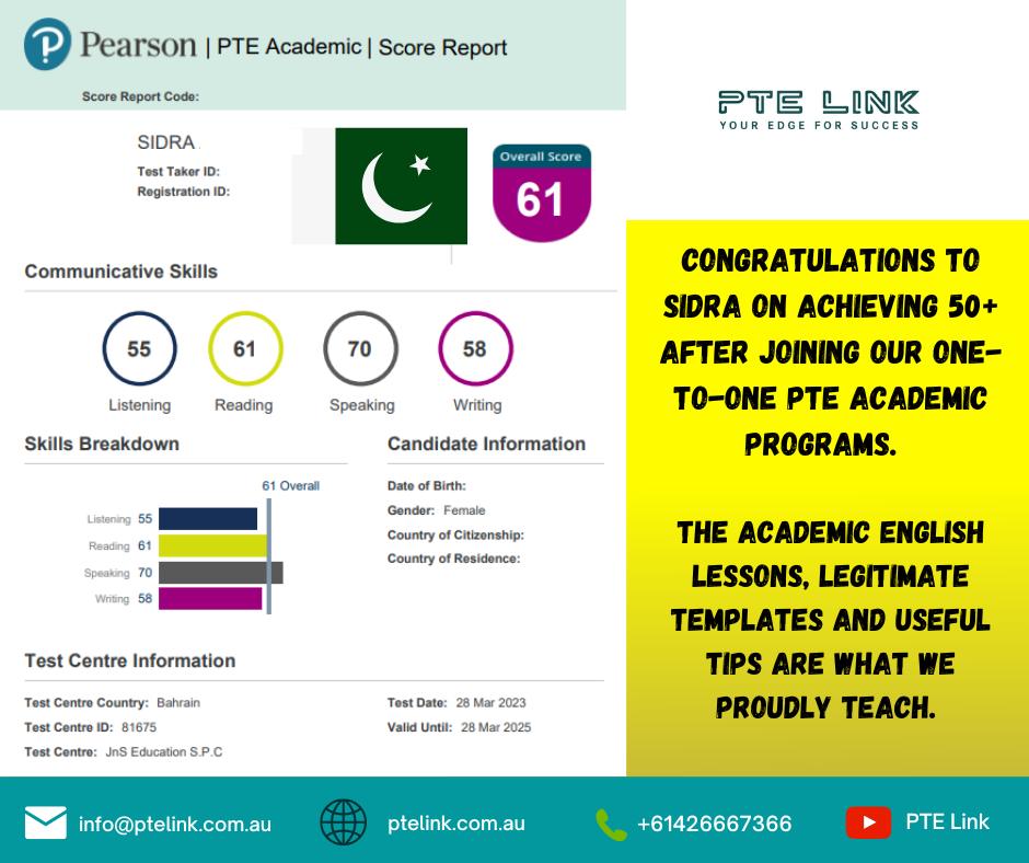 PTE Link - Sidra from #Pakistan had hard time to achieve...