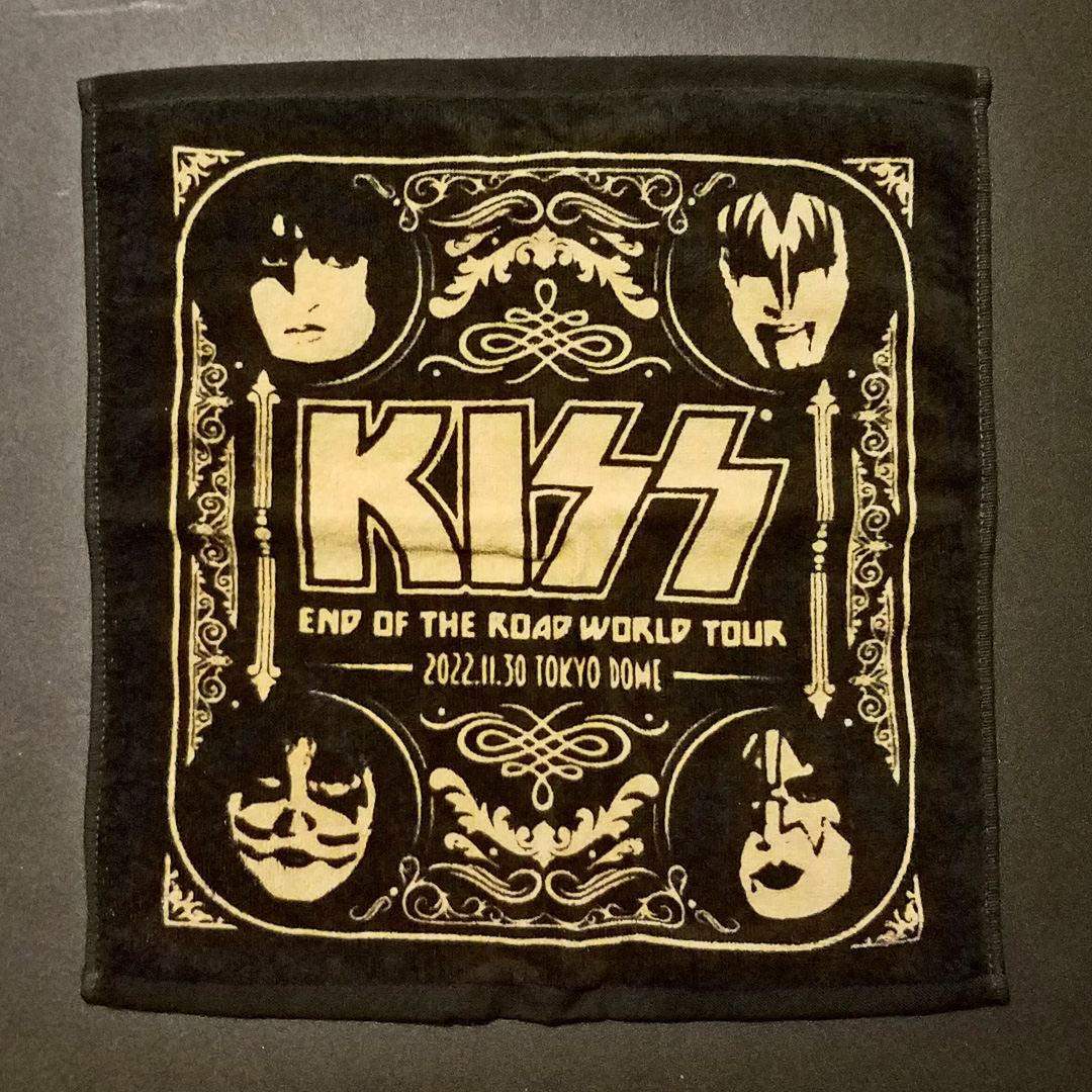 Massive KISS End Of The Road concert banner ad at JR Osaka Train