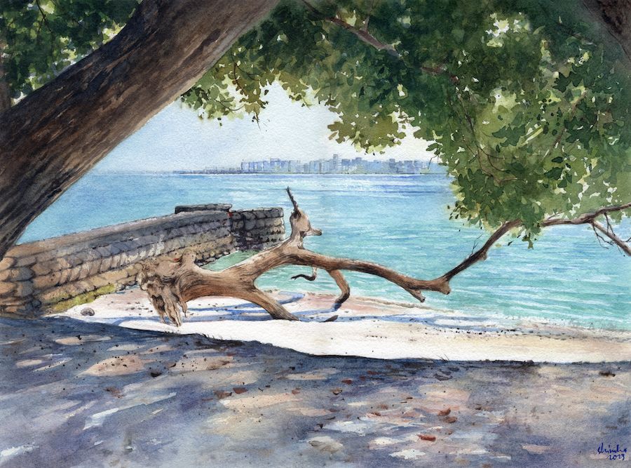 Maldives - The Ritz-Carlton Maldives Artist Shimha Shakeeb, A Master of ...