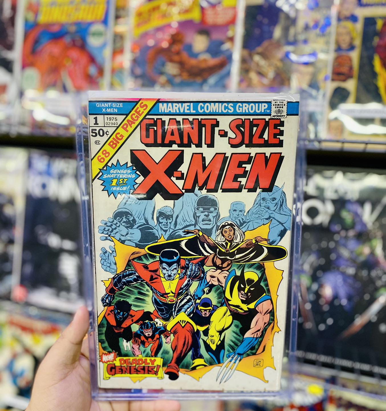 Giant Size X-Men #1 comic with first appearances