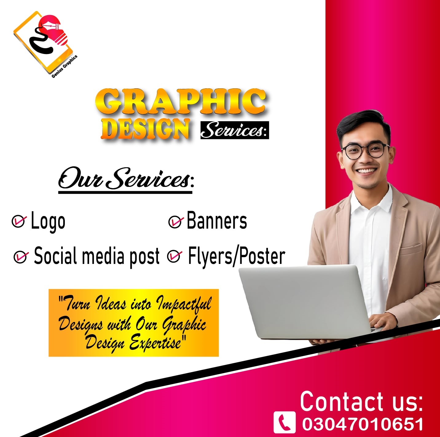 Genius - LOGO Designing - Post Designing - Thumbnail Designing - Poster ...