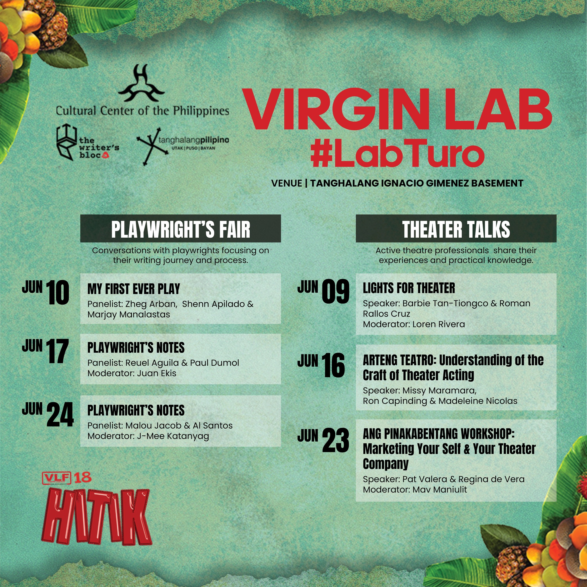 Cultural - MARK YOUR CALENDARS! #CCPVLF18Hitik's educational components ...