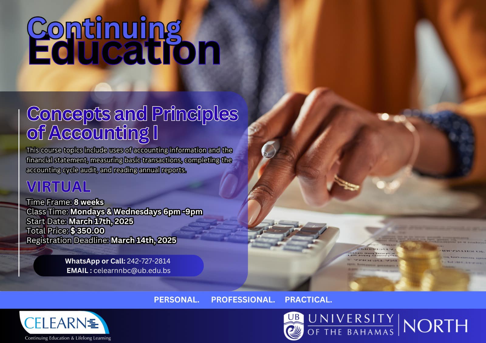 CeLearn - UB North - Our 8-week VIRTUAL Concepts and Principles of ...