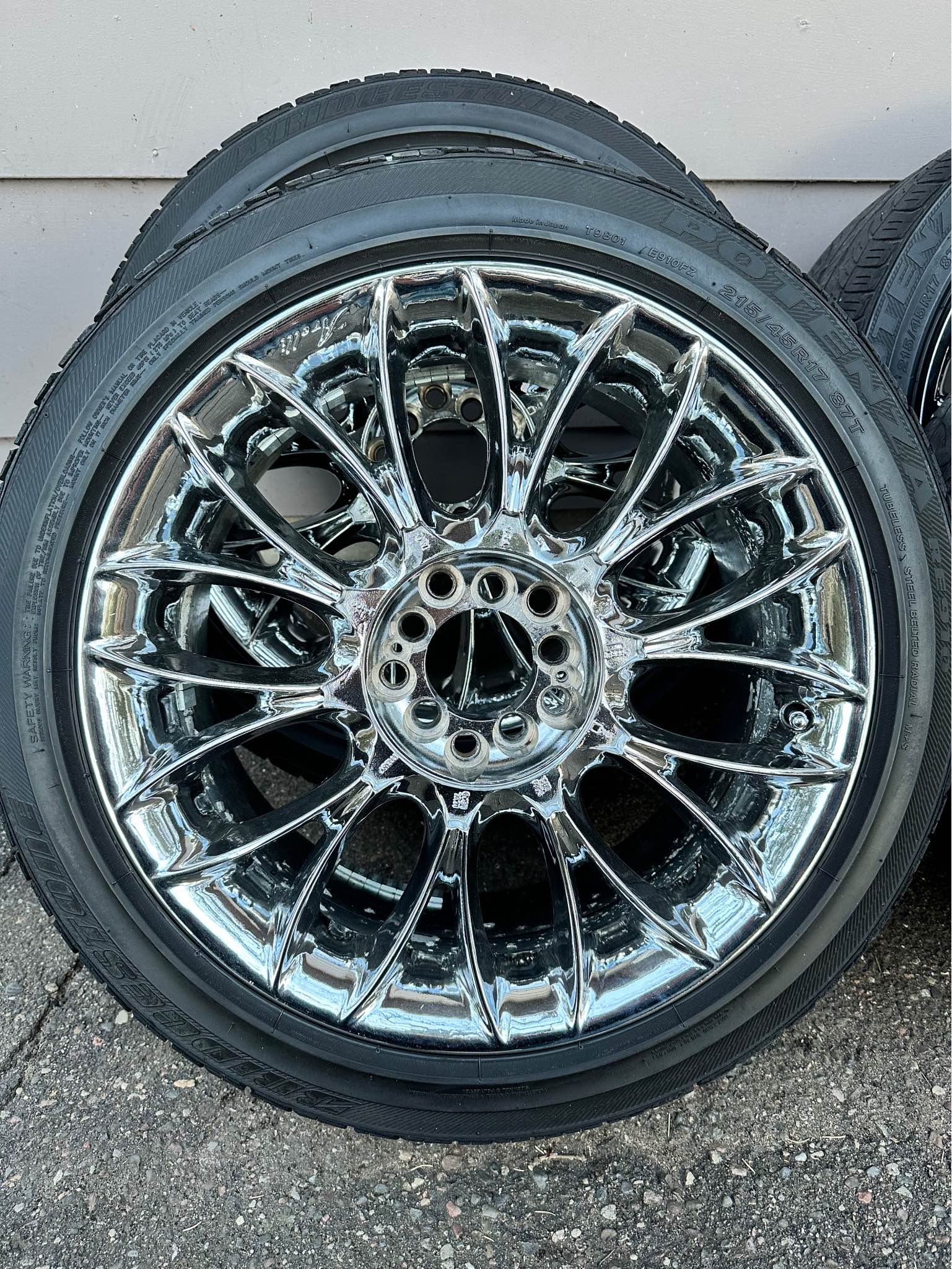 Arelli Tempest chrome rims 17x7 215/45/17 - Car Wheels, Tires & Parts ...