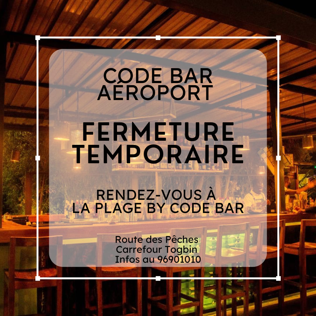 Code - 🚨🚨 URGENT !! ⚠️ FERMETURE TEMPORAIRE DU CODE BAR AÉROPORT ‼️ ⚠️ ...