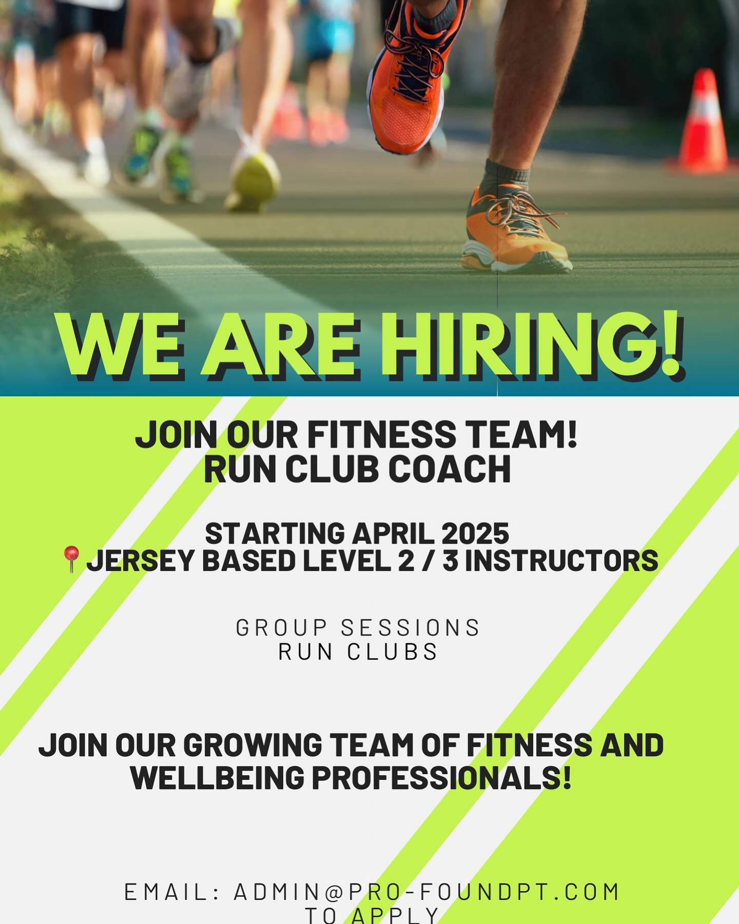 Pro-Found - 🏃🏼‍♂️ WE ARE HIRING! We are looking for a running coach to ...