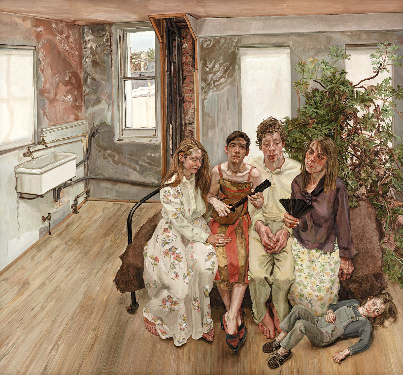 Lucian Freud (1922-2011) Large Interior, W11 (after Watteau) 1981