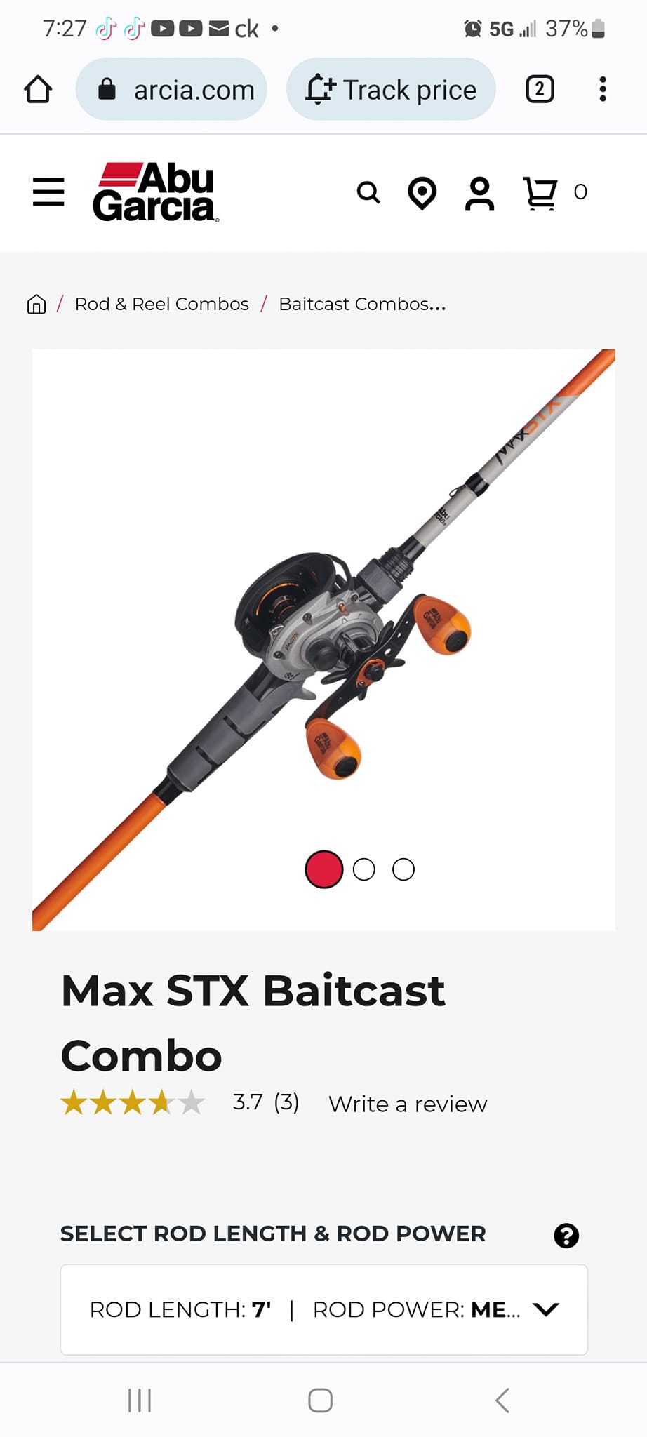 best starter baitcast combo Favorite Lit Casting compact Bass Pro Shops ABU GARCIA Cardinal III single speed reel Reel:5000 Ambassadeur