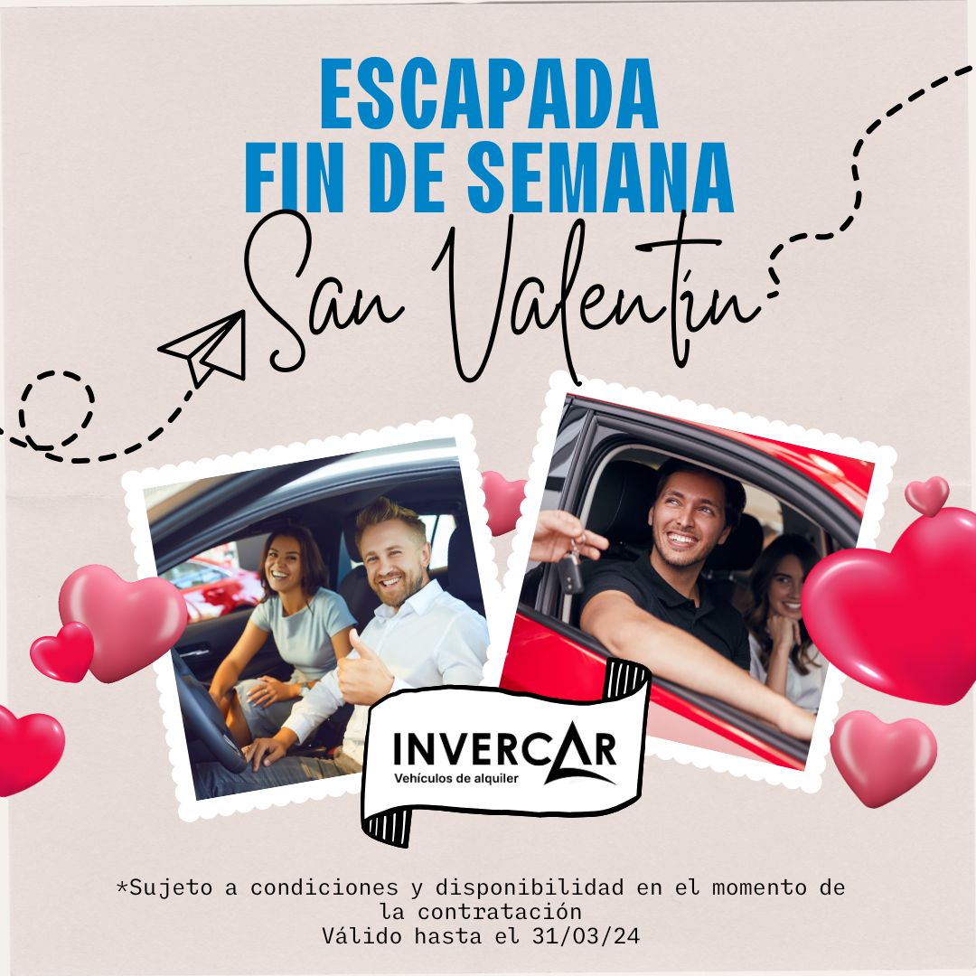 INVERCAR - Celebra el amor con una escapada inolvidable este San ...
