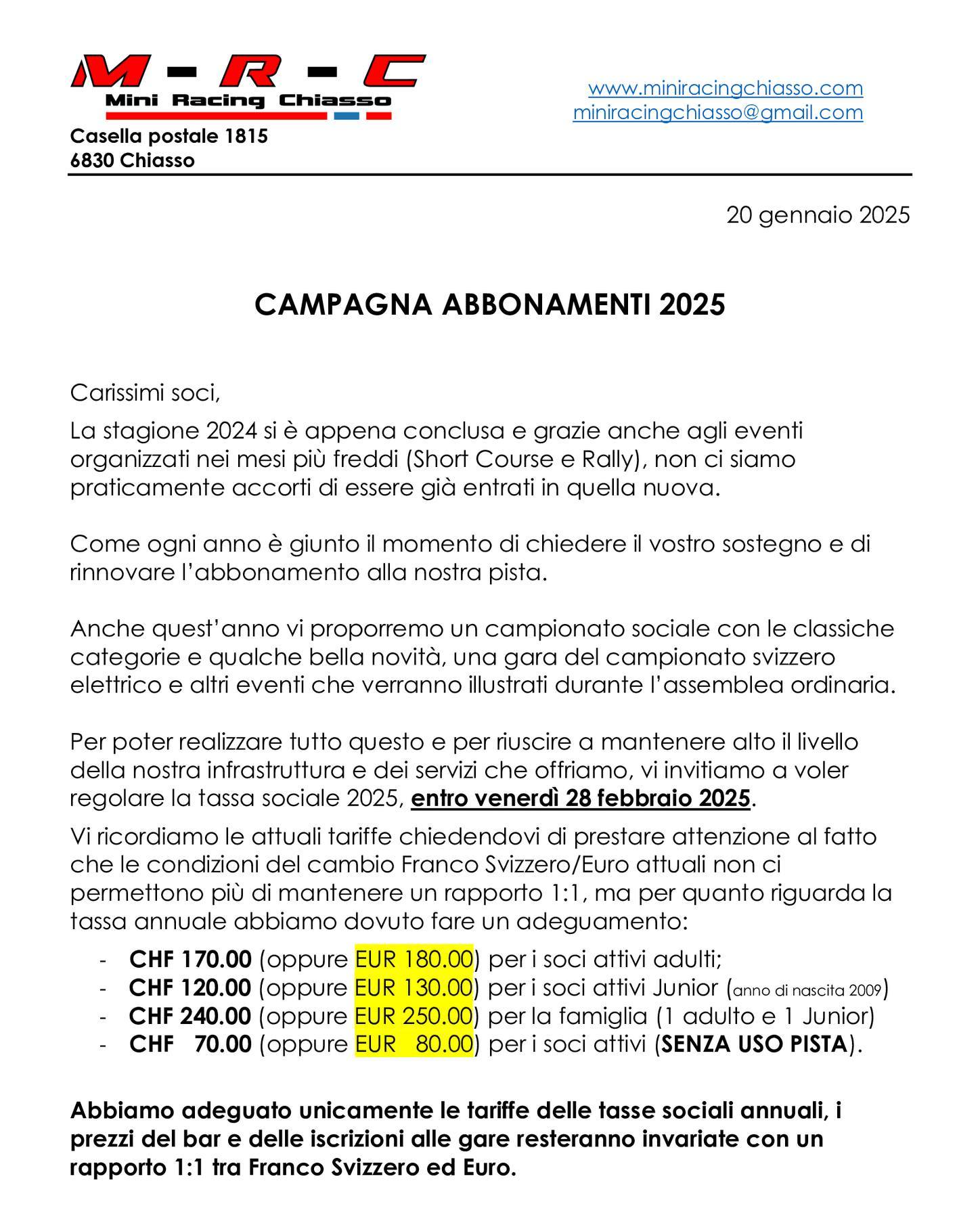 Mini Racing Chiasso