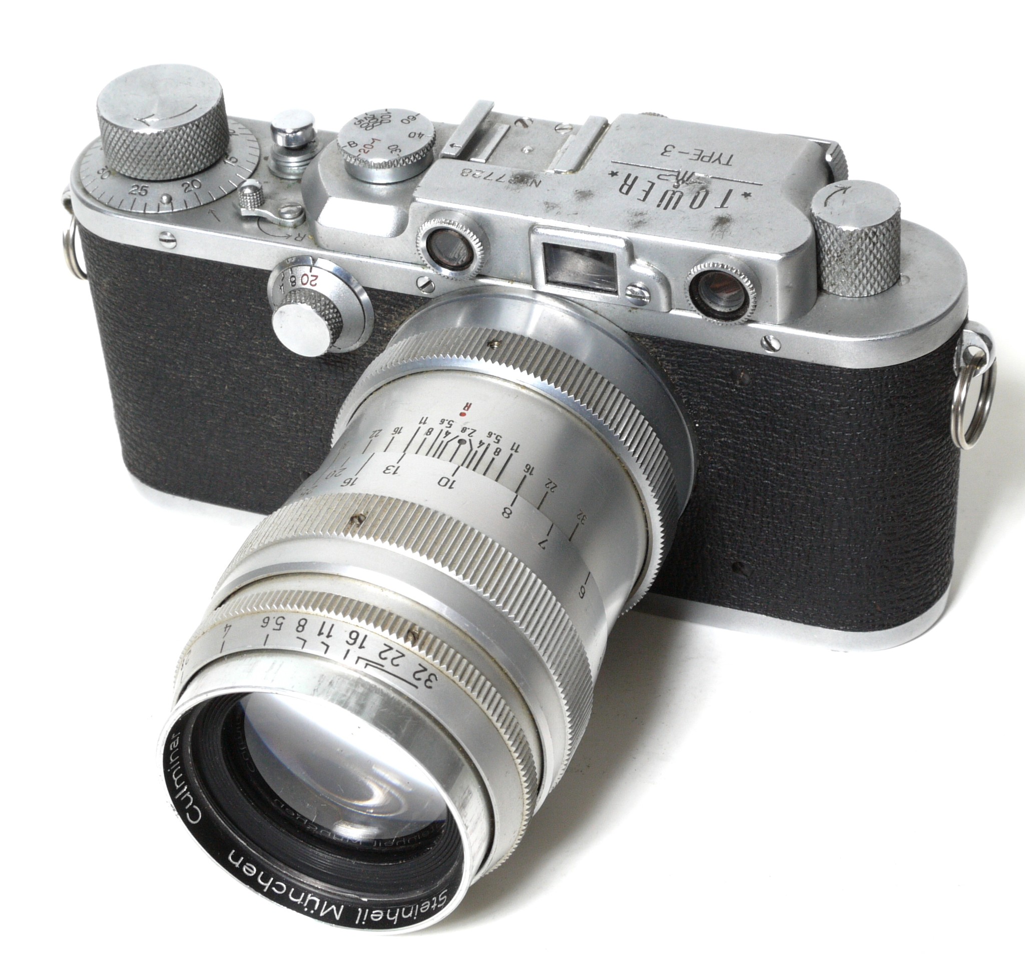 Rare Nicca Tower Type-3 Camera from 1951 with Nikkor-H.C f2 5cm Lens