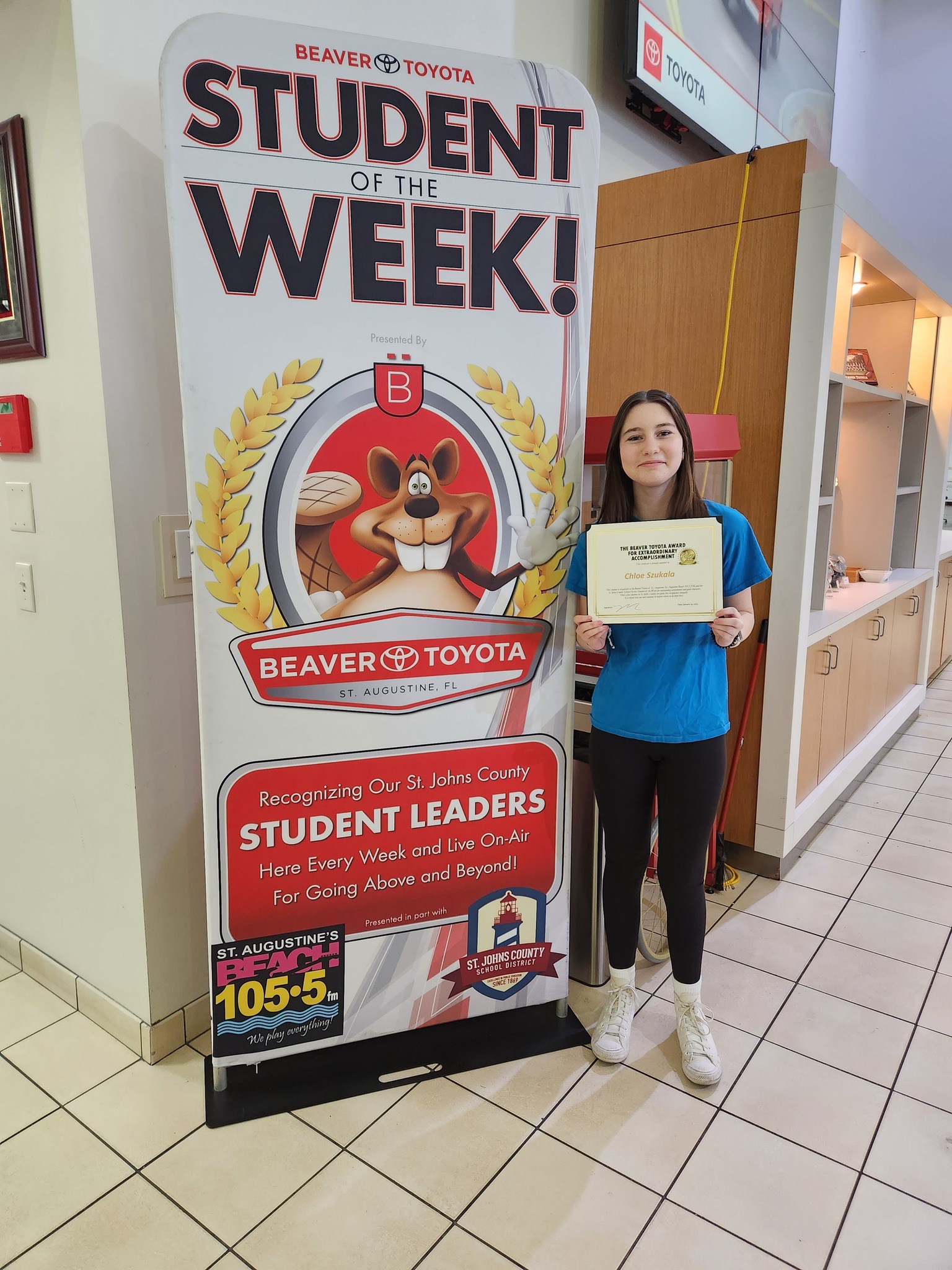Beaver Toyota St. Augustine - Congrats to Chloe Szukala, the Beaver