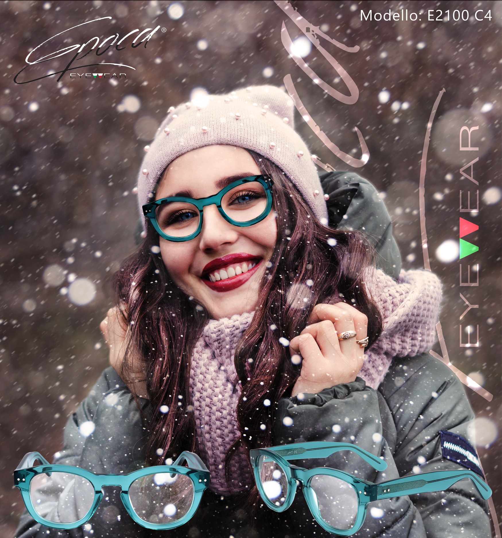 Occhiali Da Sole Epoch Eyewear - Modello Link Con Inserti In Gomma - Taglia Unica Uomo