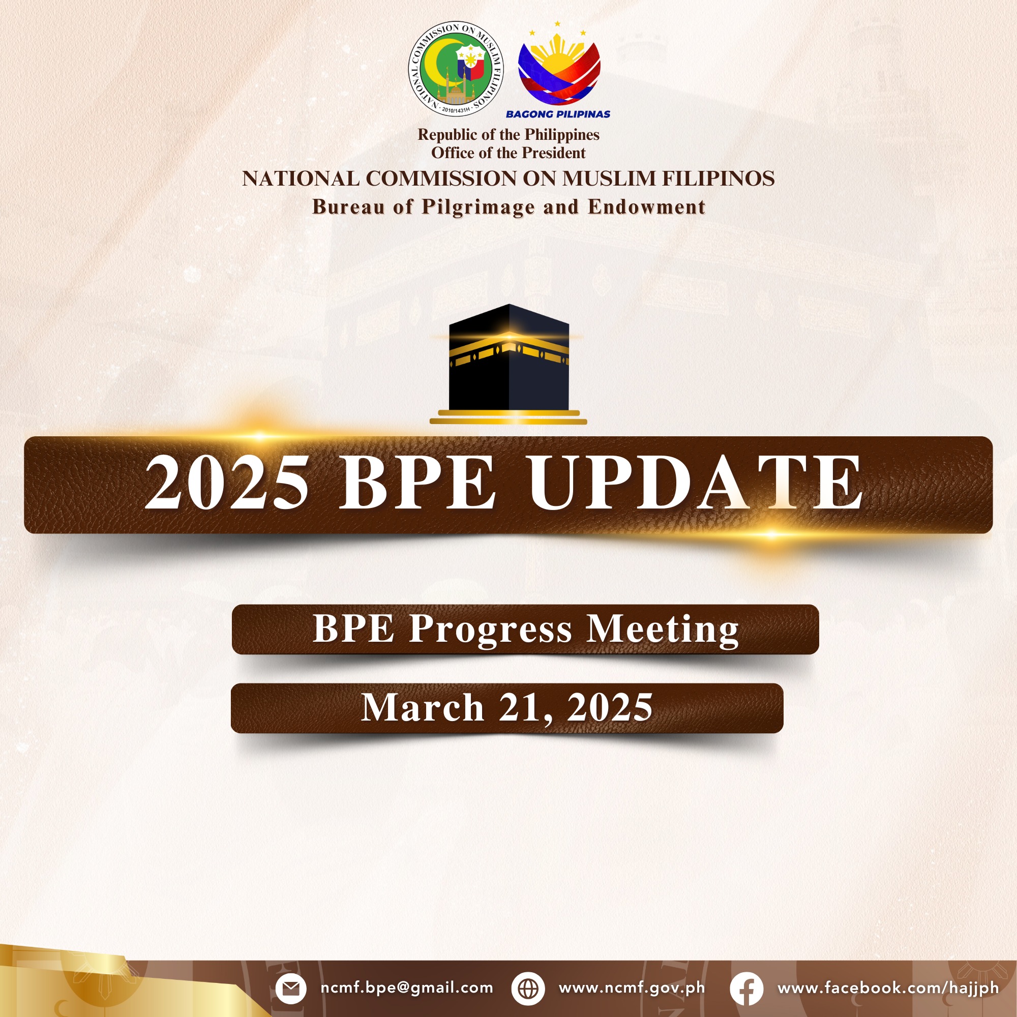 𝐅𝐑𝐎𝐌 𝐓𝐇𝐄 𝐂𝐄𝐍𝐓𝐑𝐀𝐋 𝐎𝐅𝐅𝐈𝐂𝐄: 𝐁𝐏𝐄 𝐂𝐎𝐔𝐍𝐓𝐃𝐎𝐖𝐍 𝐓𝐎 𝐇𝐀𝐉𝐉 𝟐𝟎𝟐𝟓: 𝐍𝐂𝐌𝐅 𝐒𝐄𝐂𝐔𝐑𝐄𝐒 ...
