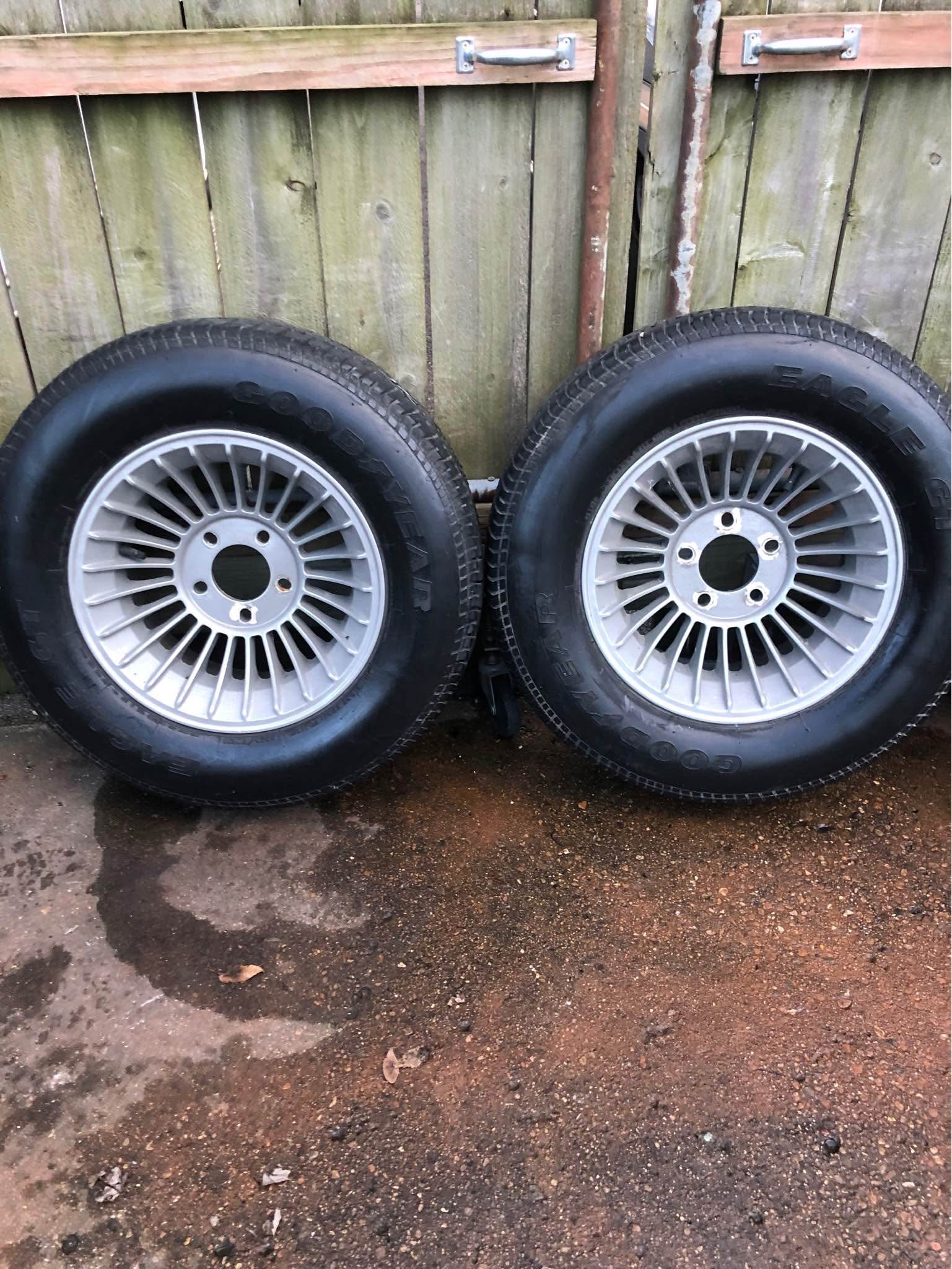 GM 15 x 7-1/2 hurricane turbine wheels / tires 5x5 and 5x4-3/4 lug ...