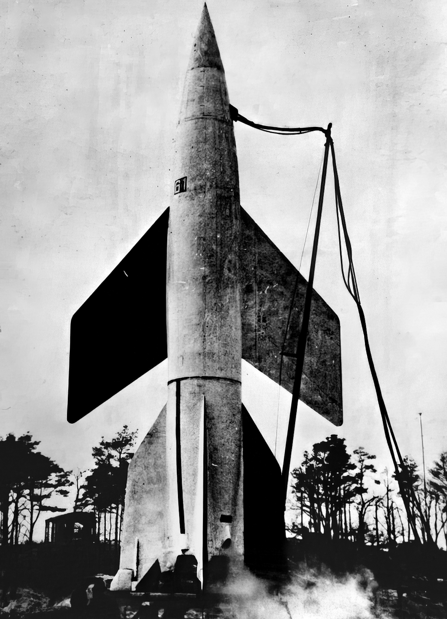 The Defense - A winged version of the V-2 rockets in a launching ...