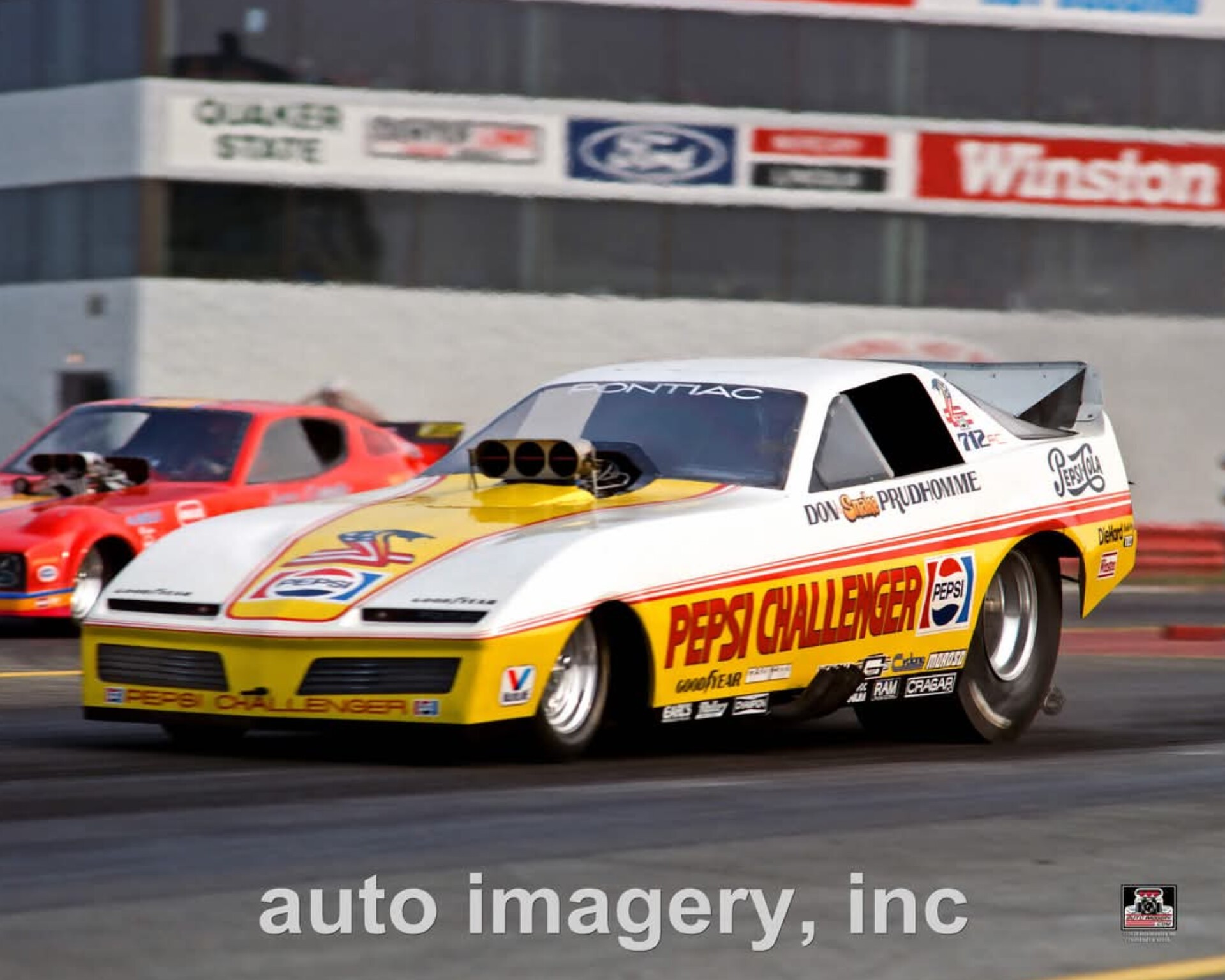 Don Prudhomme drives Pepsi Challenger funnycar