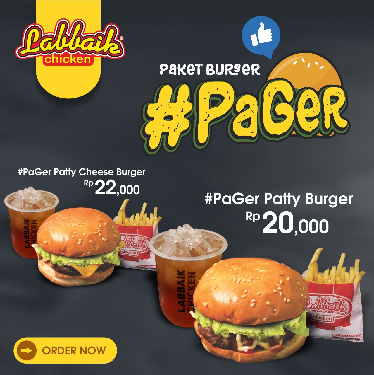 Labbaik - Labbaikers jangan khawatir dengan promo burger yang selalu ...