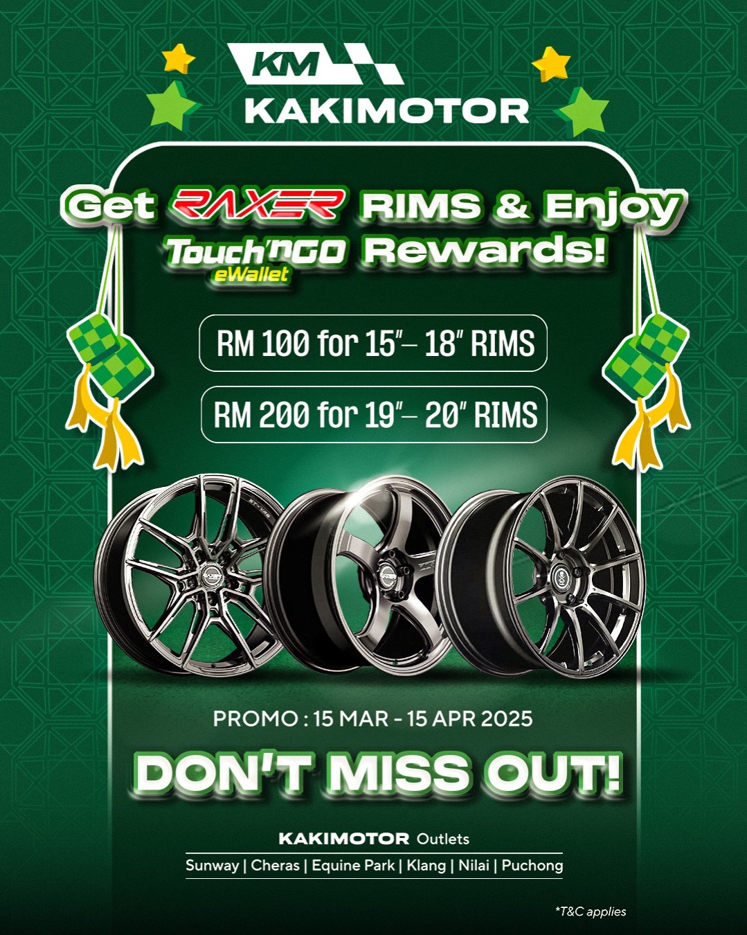 Kakimotor - 🚗 Upgrade Your Ride This Raya! 🚗 Get RAXER RIMS and enjoy ...