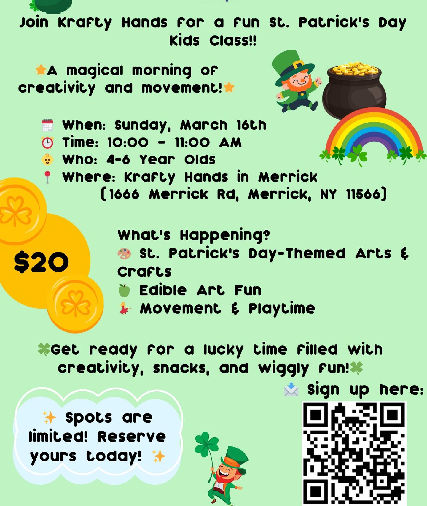 Join Krafty Hands for a fun St.... - Krafty Hands Merrick | Facebook