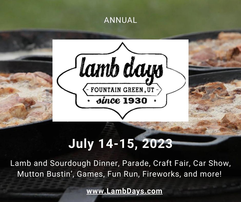 Get ready for an... Sanpete Valley Events & Information