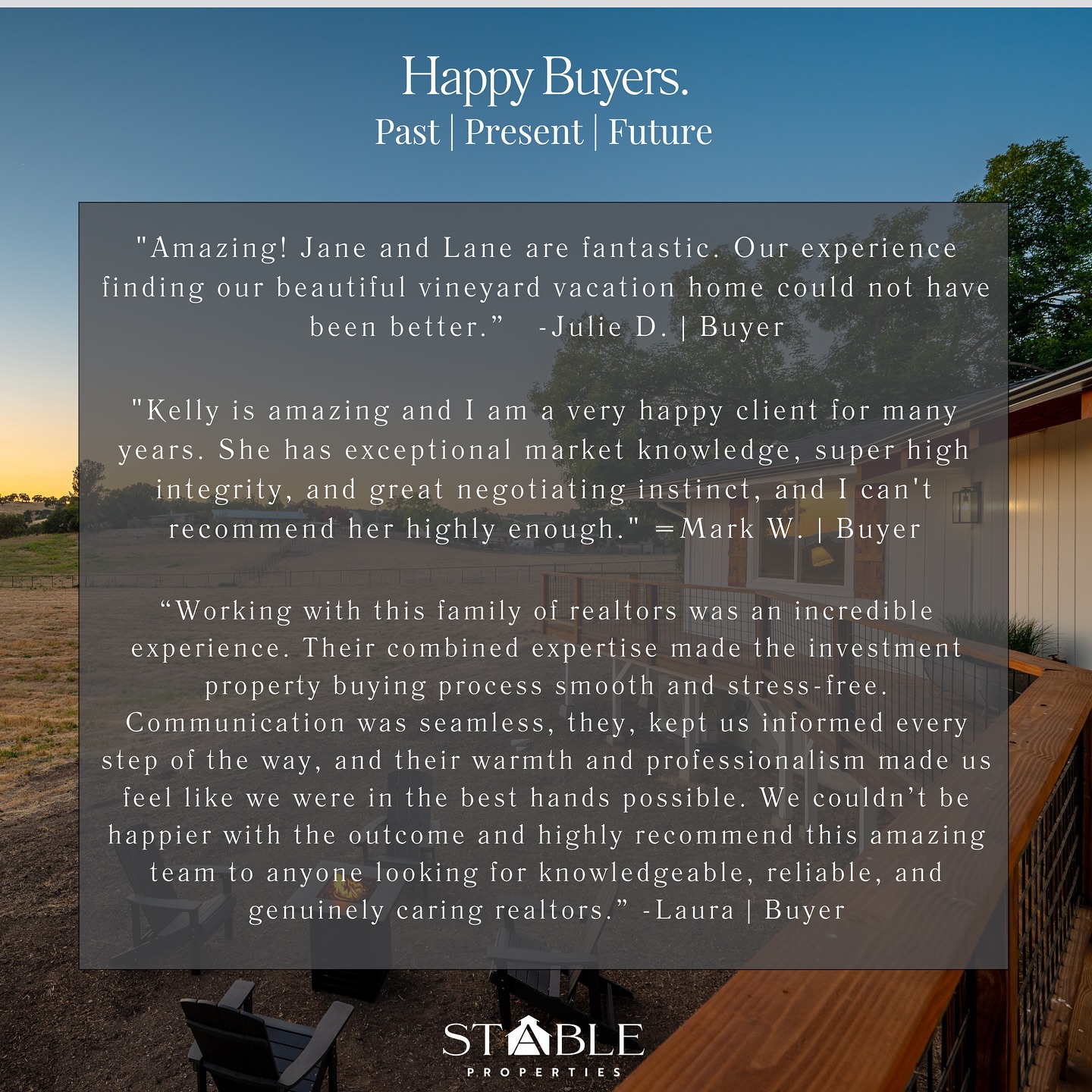 Stable Properties | Creston CA