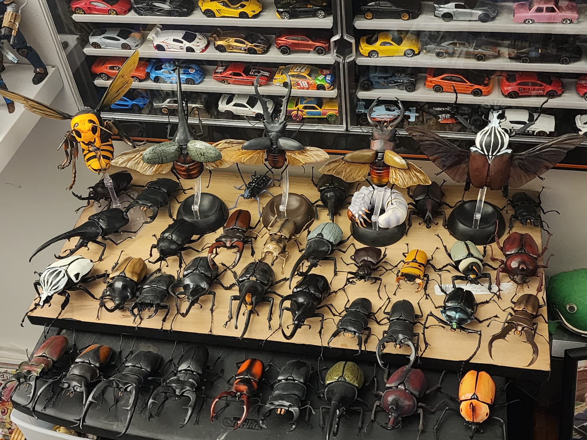 Gashapon insect figures collection