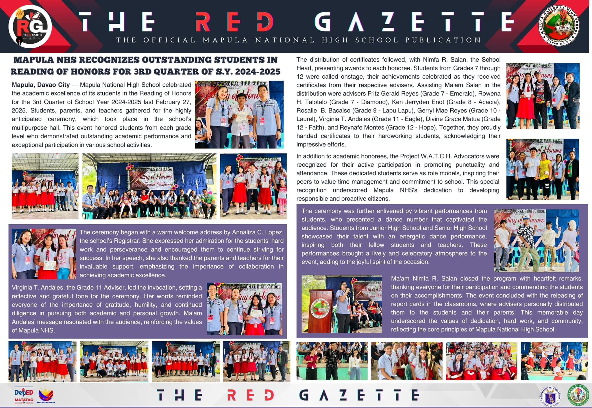 Mapula National High School | Davao City