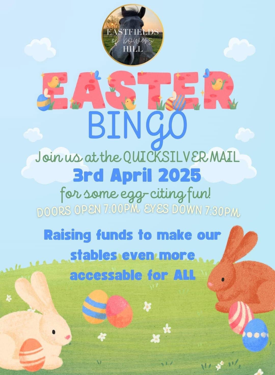 Eastfields - 🐣Don’t forget everyone we have Our Easter Bingo fundraiser ...