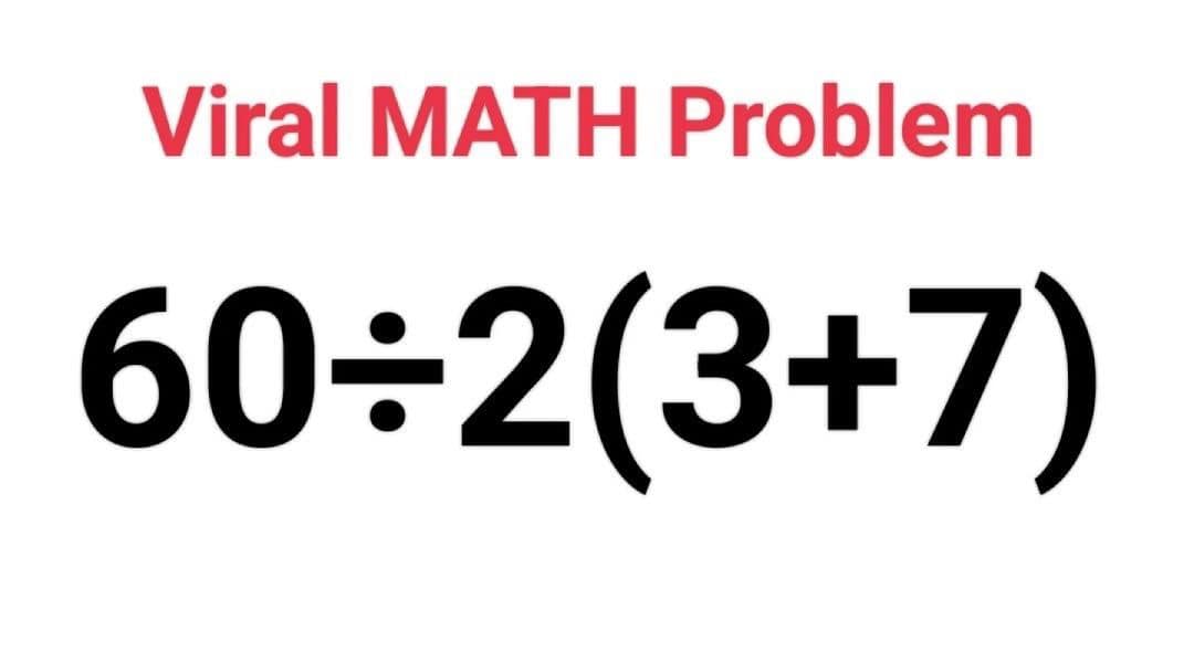 Math - ‼️Viral Math Problem‼️ | Facebook