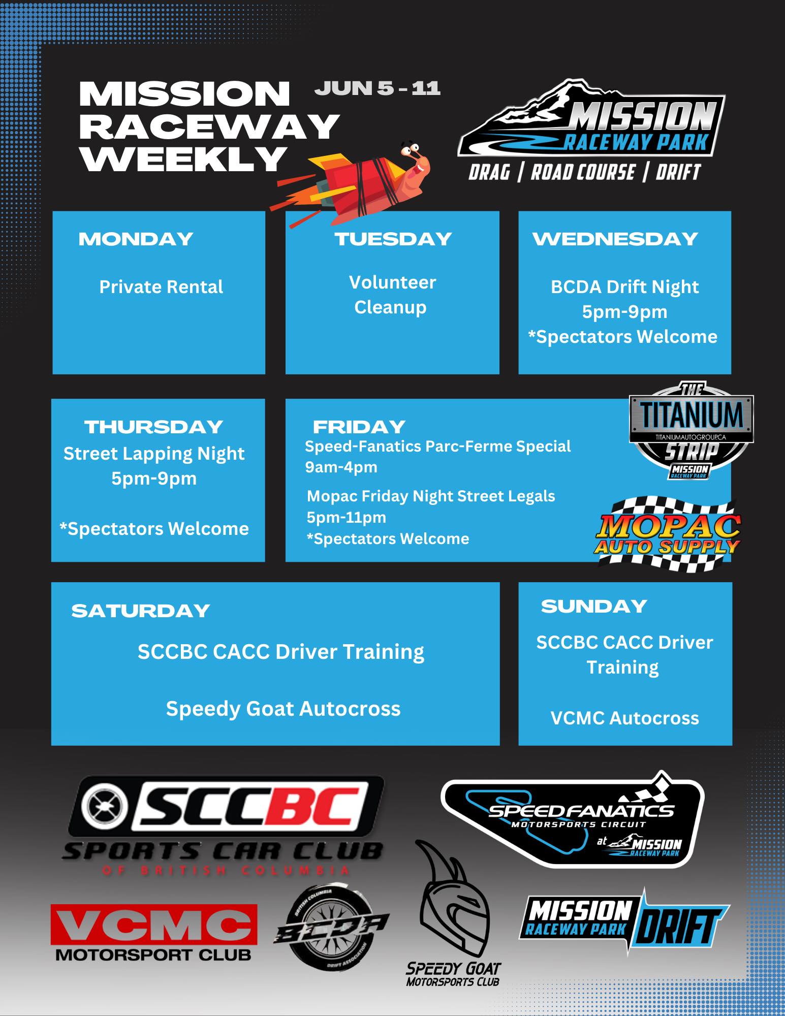 The Mission Raceway Weekly is here... - Mission Raceway Park
