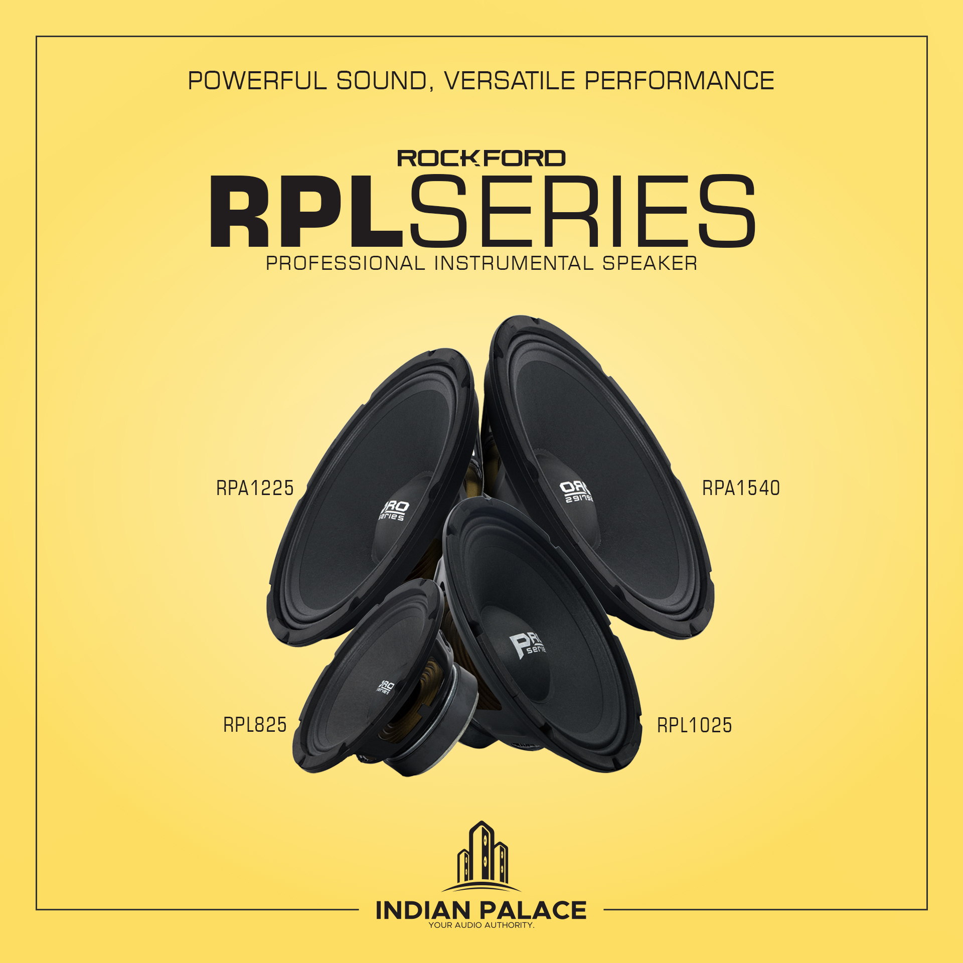 Indian - The Rockford RPL Series Speakers – a dynamic range of mid ...