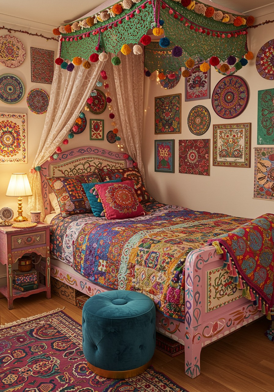 Bohemian - More ideas @ https://www.bohemianboho.com/bohemian-bedroom ...
