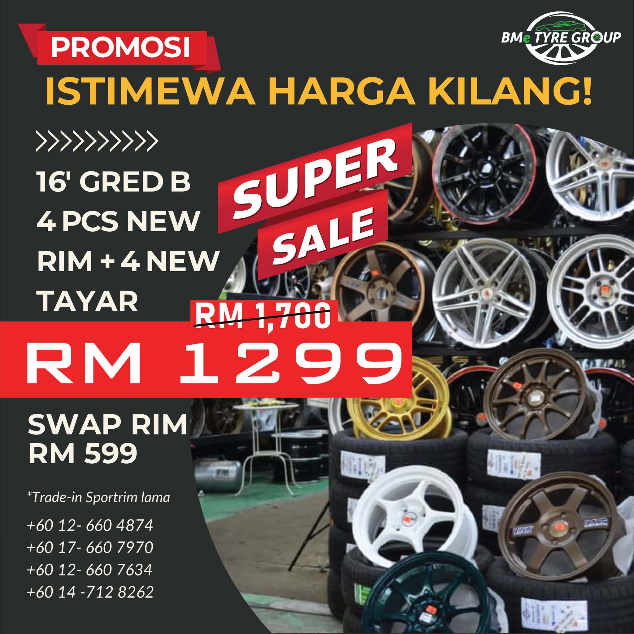 Sport Rim Murah dan Berkualiti | Batu Caves
