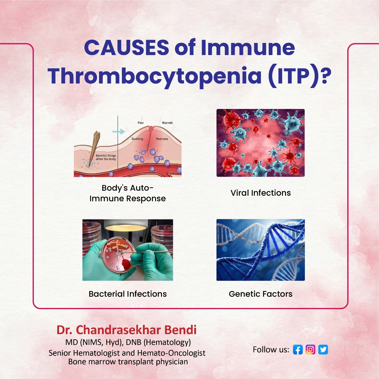 Dr Chandrasekhar Bendi, Clinical Hematologist & BMT - Immune ...
