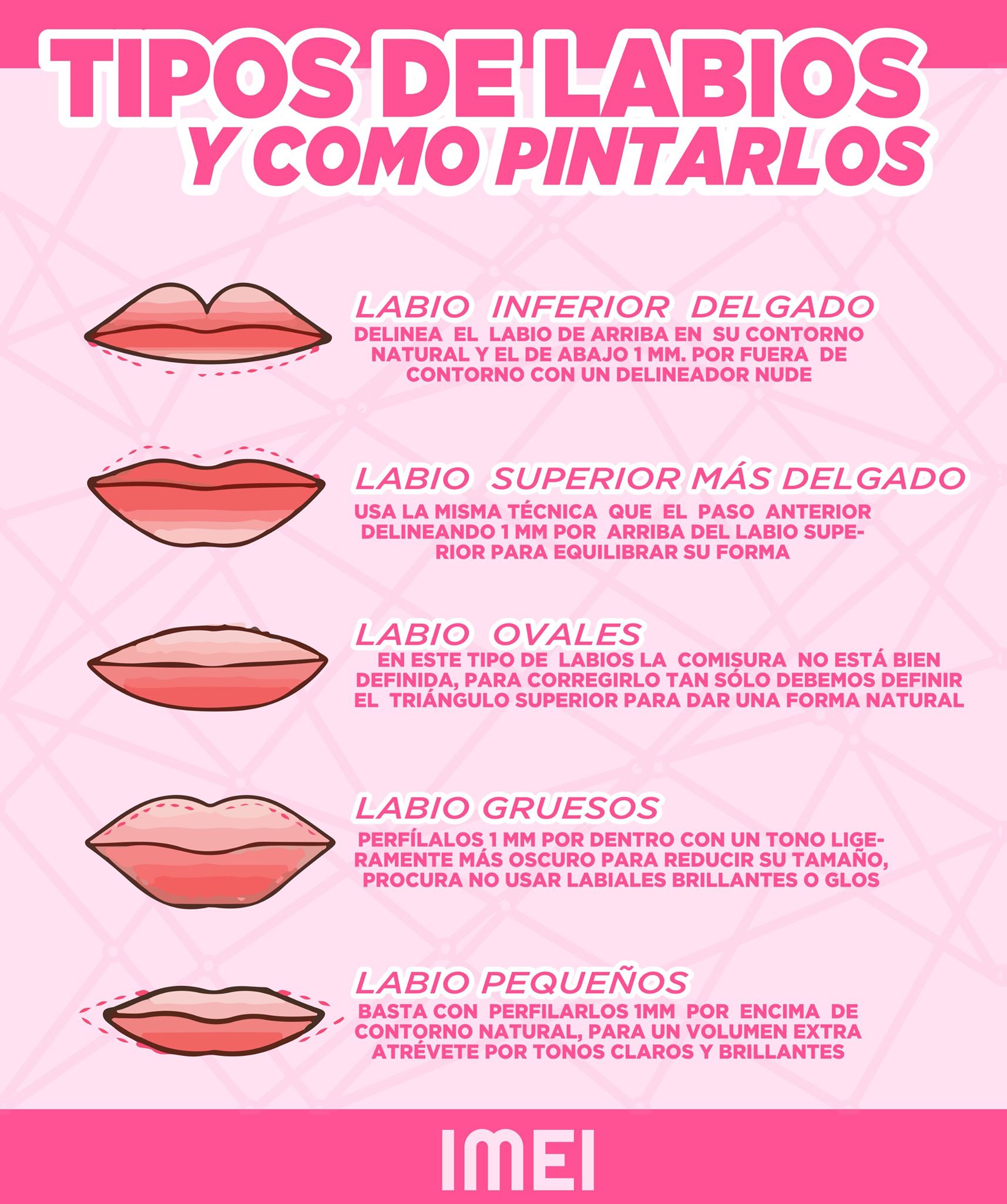IMEI - TIPOS DE LABIOS Y COMO PINTARLOS #IMEI...