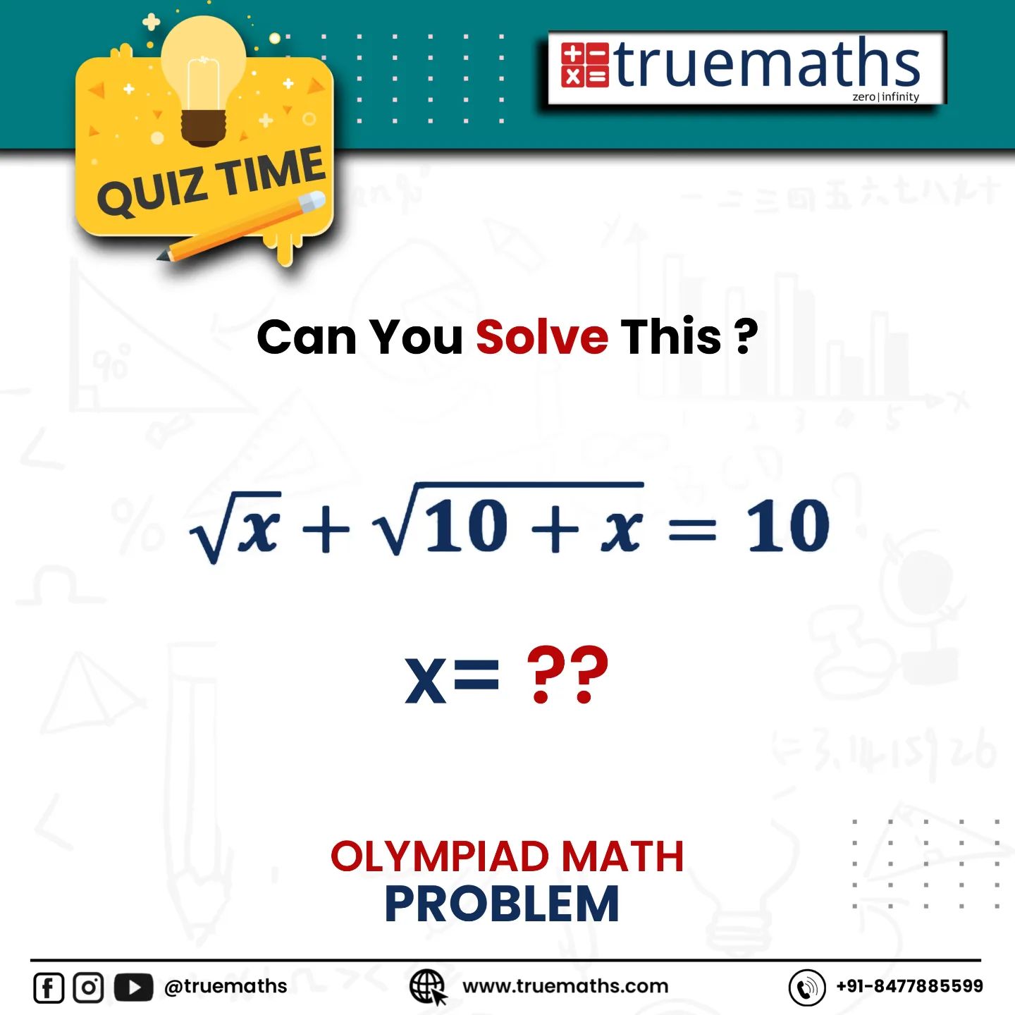 True Maths - Ready to test your maths skills? 🤔 Try...