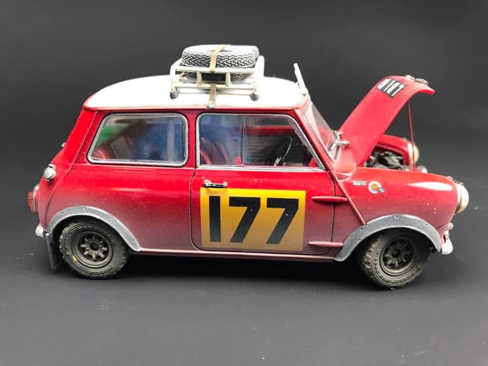 Tamiya 1/24. Mini Cooper. Monte Carlo Rally.