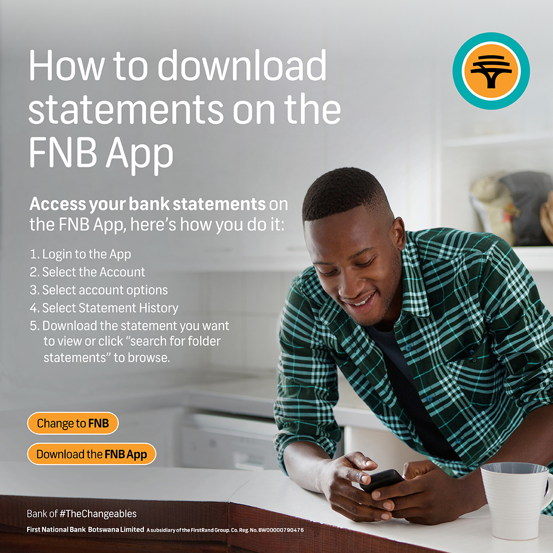 FNB Botswana - Accessing your bank statements has never... | Facebook