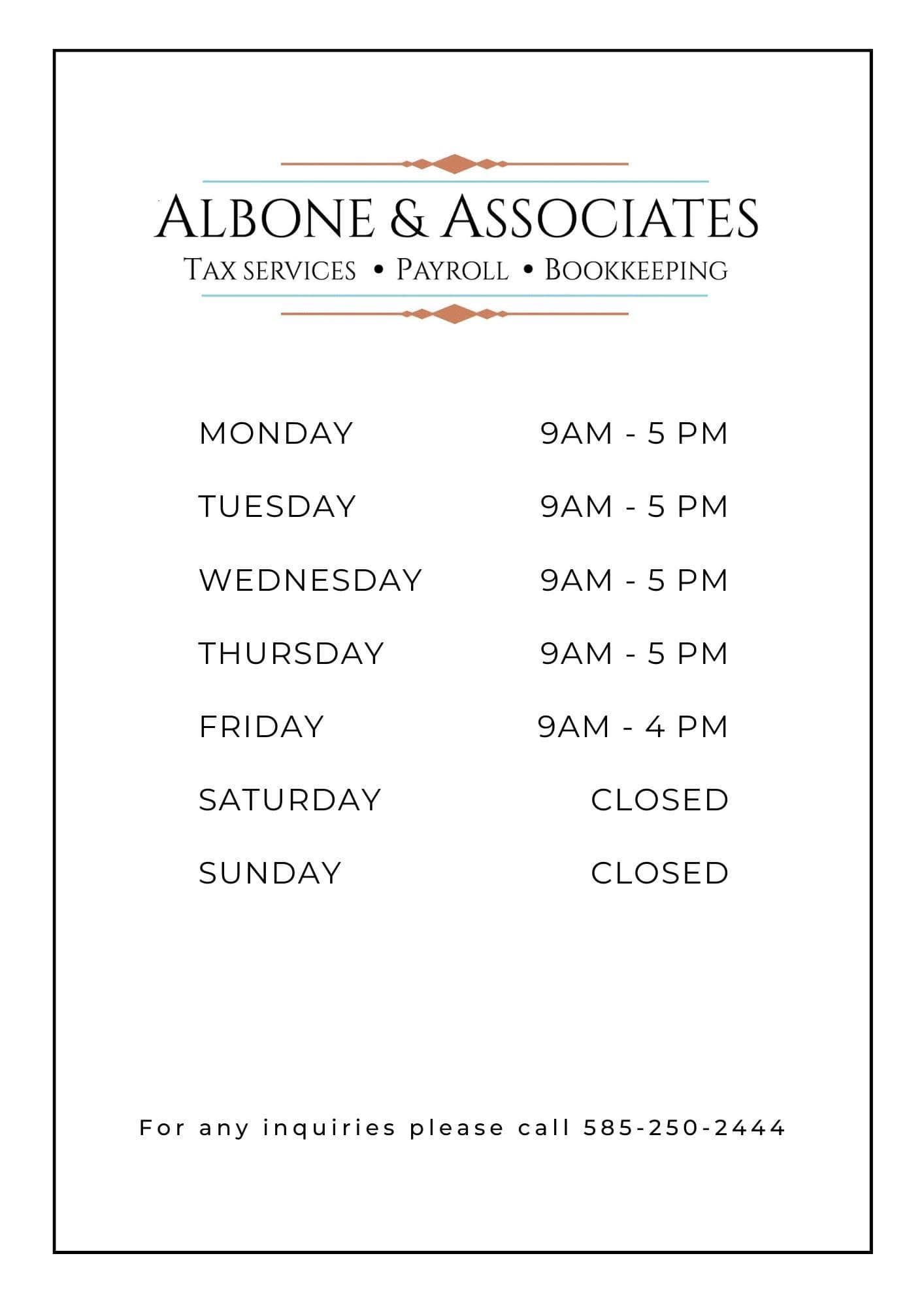 Albone - W2's are officially out, and we're ready to keep rockin'! See ...