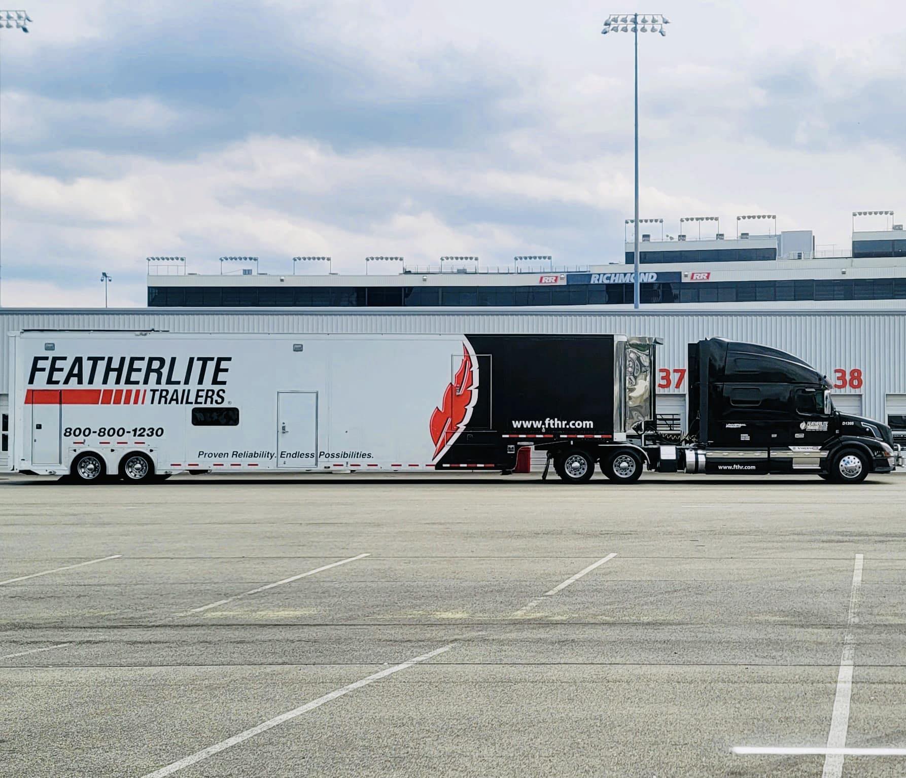 The Featherlite transporter is... - Featherlite Trailers
