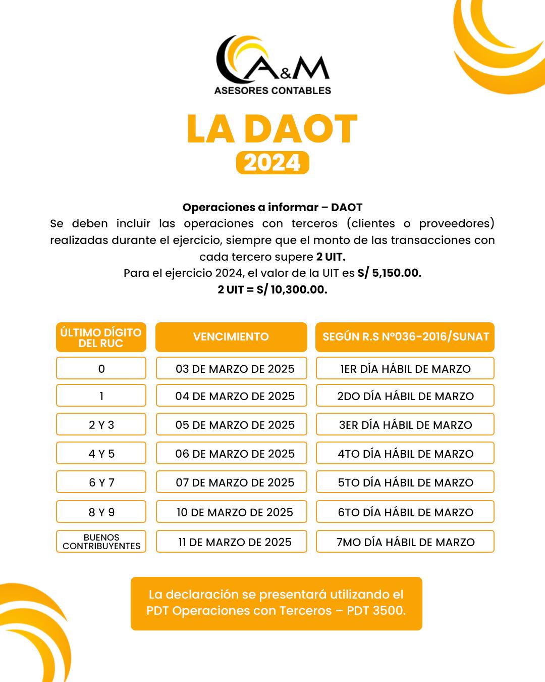 📢 ¡Prepárate para el DAOT 2024! 📢... - Asesores Contables A&M | Facebook